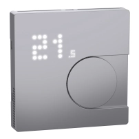 cover Plate for Thermostat, Merten System Design, ZigBee, stainless steel