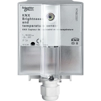 Сензор за яркост и температура KNX, светло сив
