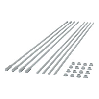 APC NetShelter Aisle Containment, Supporting Rods, 1500 mm, Set of 8, Zinc