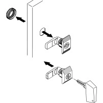 Ключалка  за ключ KEY LOCK CL220/CRN