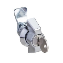 Chromed zamak handle lock 610 for PanelSeT S3X enclosure