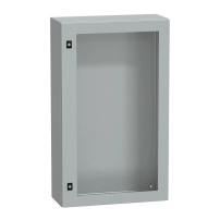Табло Spacial CRN с прозрачна врата без монтажна плоча, H1000xW600xD250 IP66 IK10 RAL7035..