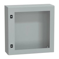 Табло Spacial CRN с прозрачна врата без монтажна плоча, H600xW600xD200 IP66 IK08 RAL7035..