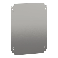 SCHNEIDER ELECTRIC Plain mounting plate H400xW300mm, made of galvanised sheet steel