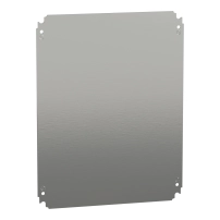 SCHNEIDER ELECTRIC Plain mounting plate H500xW400mm made of galvanised sheet steel