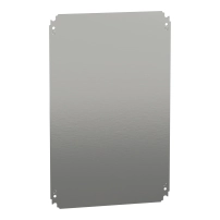 SCHNEIDER ELECTRIC Plain mounting plate H600xW400mm made of galvanised sheet steel