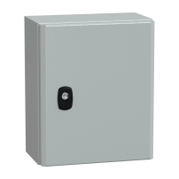 Wall mounted steel enclosure, PanelSeT S3D, plain door, without mounting plate, 300x250x150mm, IP66, IK10