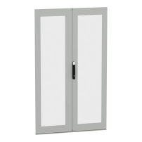 Двойна прозрачна врата, PanelSeT SFN, Spacial SM, за ел. табло H2000 W1200мм