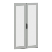 Двойна прозрачна врата, PanelSeT SFN, Spacial SM, за ел. табло H2200 W1200мм