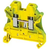 SCHNEIDER ELECTRIC Terminal block, Linergy TR, green-yellow, 2.5mm2, protective earth, 2 points