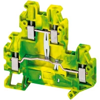 Винтови клеми Linergy - 4mm? 1x1 с винт - зелен-жълт