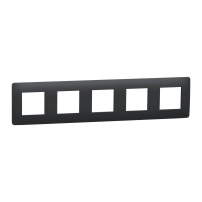 Петорна рамка Антрацит 5gangs Unica Studio frame anthracite