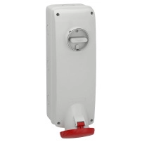 WALL SOCK SWITCH 63A 3PNE 380-415V IP65