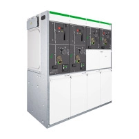 Ring Main Unit, RM AirSeT, 4 functions, BBIQ, 1 switch disconnector I, 1 switch-fuse combination Q, 2 circuit breakers B, 12kV, 630A, 20kA 1s or 3s
