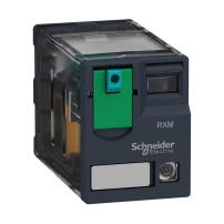 SCHNEIDER ELECTRIC Miniature Plug-in relay RXM 4 C/O 24VDC 6A with LED