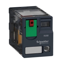 SCHNEIDER ELECTRIC Miniature plugin relay, 4 C/O, 6A, 120VAC, with LED