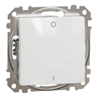 SCHNEIDER ELECTRIC Switch Sedna, 2-Pole, 10AX, PRO, white