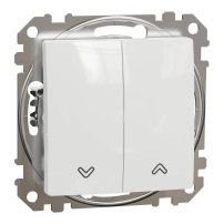 SCHNEIDER ELECTRIC Roller blind switch Sedna 10AX, white