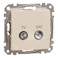 TV/SAT розетка 4db, Sedna, крем
