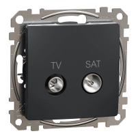 TV/SAT розетка 4db, Sedna, антрацит