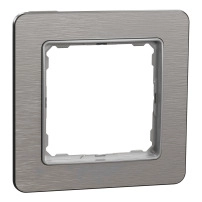 Frame 1 gang Brushed Alu impr