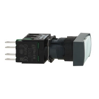 Pilot Light plast rect red LED 12V NO