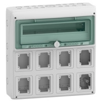 SCHNEIDER ELECTRIC Mini Opale surface enclosure -  1x4 modules, without door, IP30