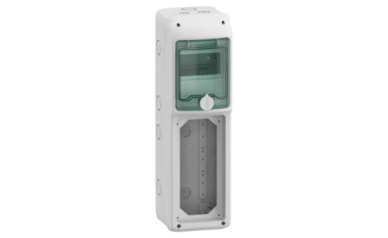 SCHNEIDER ELECTRIC Enclosure KAEDRA for power outlet - 8 openings, 1x18 modules
