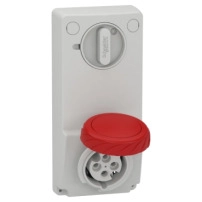 SOCKET UNIKA W/INTERLOCK 32A 3P-N-E 380-