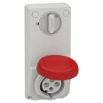SOCKET UNIKA W/INTERLOCK 16A 3P-N-E 380-