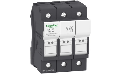 SCHNEIDER ELECTRIC Fuse carrier TeSys DF, 3P 32A, fuse size 10x38 mm