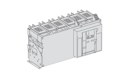 Автоматичен прекъсвач Masterpact NW40H1-4000 A-3 полюса-фиксиран-без икзл. блок