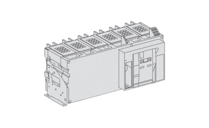 Товаров прекъсвач Masterpact NW32HF - 3200 A - 690 V - 4 полюса - фиксиран