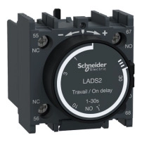 SCHNEIDER ELECTRIC Time delay auxiliary contact block, 1NO+1NC, off delay 10-180s, front
