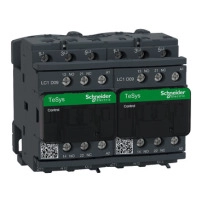 SCHNEIDER ELECTRIC Reversing Contactor 3P(3NO), AC-3 <=440V, 9A, 24VDC, with electrical interlocking