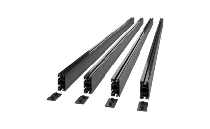 APC NetShelter Aisle Containment, Lighting Mounting Rail 1000 mm, Set of 6, Black