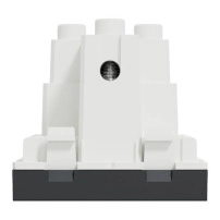 Еднополюсен ключ, бял One-way switch 10A 2modules