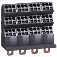 Distribution block, LINERGY DP, 3P, 160A, 18 outgoing terminals, direct connection to NSXm