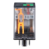 2CO 10A RELAY CYLIND LTB+LED 12VDC