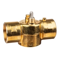 Erie Zone Valve, 2-Way, PN16, DN20 (3/4"), Rp Thread, Kvs 3.0 m?/h (Cv 3.5), Pop-Top Actuator Connection, Brass Body