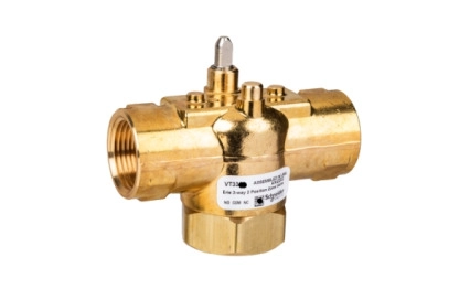 Erie Zone Valve, 2-Way, PN16, DN20 (3/4"), Rp Thread, Kvs 6.5 m?/h (Cv 7.5), Pop-Top Actuator Connection, Brass Body