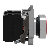 SCHNEIDER ELECTRIC Key switch selector, metal, black, 22mm, key 455, 2 positions, stay put, 1NO /CF-25-01694/