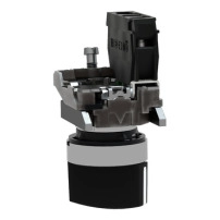 SCHNEIDER ELECTRIC Push button, black mushroom 40mm, 22mm, spring return, unmarked, 1NO