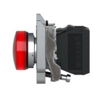 SCHNEIDER ELECTRIC Pilot light, metal, red, Ø22, LED, 230..240V AC