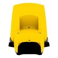 SCHNEIDER ELECTRIC Single foot switch, plastic, yellow, with cover, trigger mechanism, 1NC+1NO, IP55