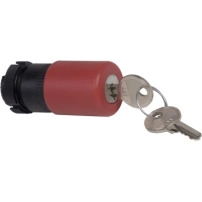 SCHNEIDER ELECTRIC Head for emergency switching off push button, red, 30mm, latching turn to release