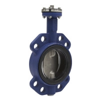 VF208W Butterfly Valve, 2-Way, DN125, Wafer Flanged, 316 Stainless Steel Disc, EPDM Liner, Kvs 1025 m?/h, Max ?P 600 kPa