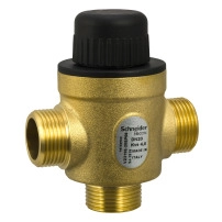 VZ319E Zone Valve, 3-Way, PN16, DN20, G3/4 External Thread, Kvs 4.0 m?/h, 5.5 mm Stroke.
