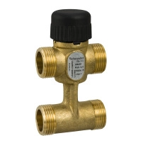 VZ408E Zone Valve, 3-Way with Bypass, PN16, DN20, G3/4 External Thread, Kvs 2.5 m?/h, 2.5 mm Stroke.