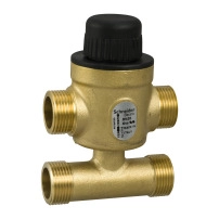 VZ419E Zone Valve, 3-Way with Bypass, PN16, DN20, G3/4 External Thread, Kvs 2.5 m?/h, 5.5 mm Stroke.
